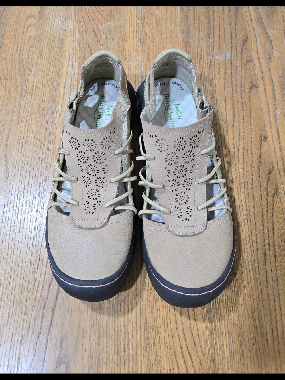 NEW Jambu Tan/Beige Boho Cutout Vegan Leather Walking Sandals-Size 9.5
